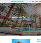 海滩温泉三亚度假酒店会所网站模板