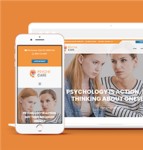 橙色创意心理咨询工作室网站模板