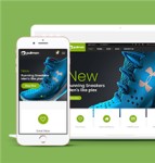 绿色响应式运动鞋在线商城HTML5网站模板