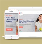 响应式创意儿童教育机构网站模板