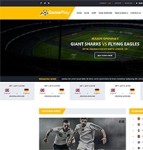 足球比赛竞技运动企业门户网站模板