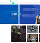 漂亮绿色服装商城shop网店网站模板