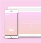 简约粉色品牌展示响应式网页模板下载