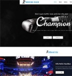 拳击比赛俱乐部网页模板