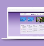 紫色主题风个人博客论坛网站模板