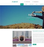 户外减肥运动瑜伽课程网站模板
