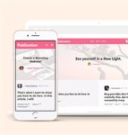 粉色风格企业博客网页模板下载