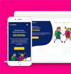宽屏儿童幼教培训机构网站模板
