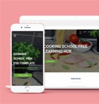 绿色清新厨师食谱餐饮HTML5网站模板
