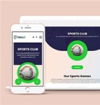 绿色主题简约足球体育俱乐部网站模板