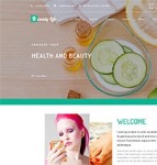 健康生活绿色养生响应式网站模板