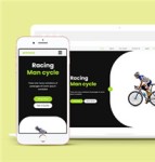 HTML5黑色自行车网上商城模板下载
