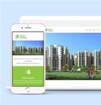 清新绿色房地产写字楼租赁公司网站模板