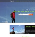 登山徒步旅行俱乐部线路推荐网页模板