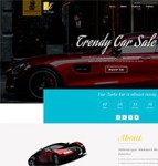 黑色运动跑车车展响应式网页模板