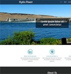 水利发电站清洁能源企业官网模板
