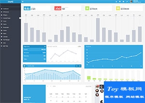 蓝色扁平化Flat bootstrap后台系统模板-后台模板