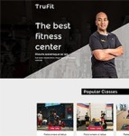 黑白设计体育健身健美中心企业官网模板