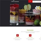 水果果汁冰饮外卖店网站模板