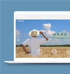 宽屏简约农业生产科技公司网站模板