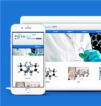 html蓝色生物科技网站模板下载