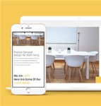 豪华室内装潢概念设计响应式企业网站模板