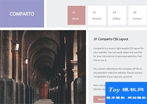 comparto酷炫大气轻量级CSS网站模板