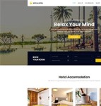 星级海景房旅游度假酒店商业网站模板
