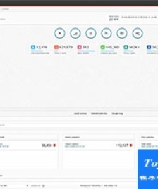 浅灰色UI设计bootstrap后台模板