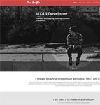 UX/UI Developer开发者web简历模板