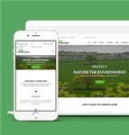 绿色响应式保护自然环境网站模板