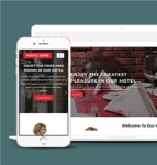 响应式红色酒店美食频道网站模板