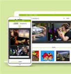 绿色游戏评测公司多页面网站HTML5模板