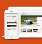 橙色主题简洁汽车销售经销商网站模板