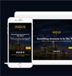 indus高端城市夜景多用途响应式web网站模板