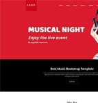 红色MUSIC演出票务网站模板