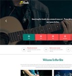 Rock摇滚乐团演唱会响应式网站模板