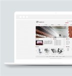 白色简洁钢铁产品生产销售企业网站模板