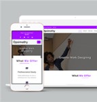紫色全屏设计技能教育培训机构网站模板