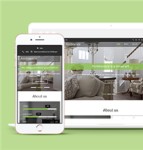 绿色精美高端别墅室内设计装修公司网站模板