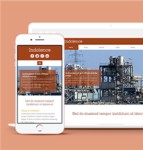 橙色大气响应式工业行业网站模板