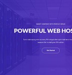 Lorahost紫色ui智能公司虚拟主机响应式网站模板
