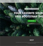 绿色氧吧森林保护区单页网站模板