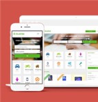 简洁绿色二手商品交易平台网站模板