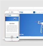 蓝色无人机公司企业通用html5模板下载