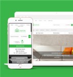 绿色精品高端家具电商商城网站模板