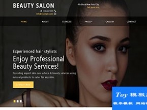 Beauty Slaon精致美容服务机构引导式css网站模板