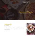 西式甜点面包店餐饮网站模板