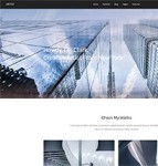 黑色建筑设计公司网页模板