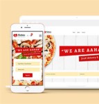 响应式大气美食披萨网站模板